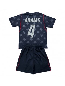 Billige Forente stater Tyler Adams #4 Bortedraktsett Barn VM 2026 Kortermet (+ Korte bukser)